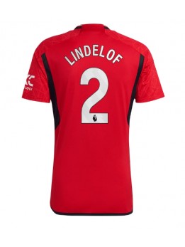 Manchester United Victor Lindelof #2 Replika Hemmakläder 2023-24 Kortärmad